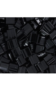 Miyuki tila 5x5mm beads - Black TL-401